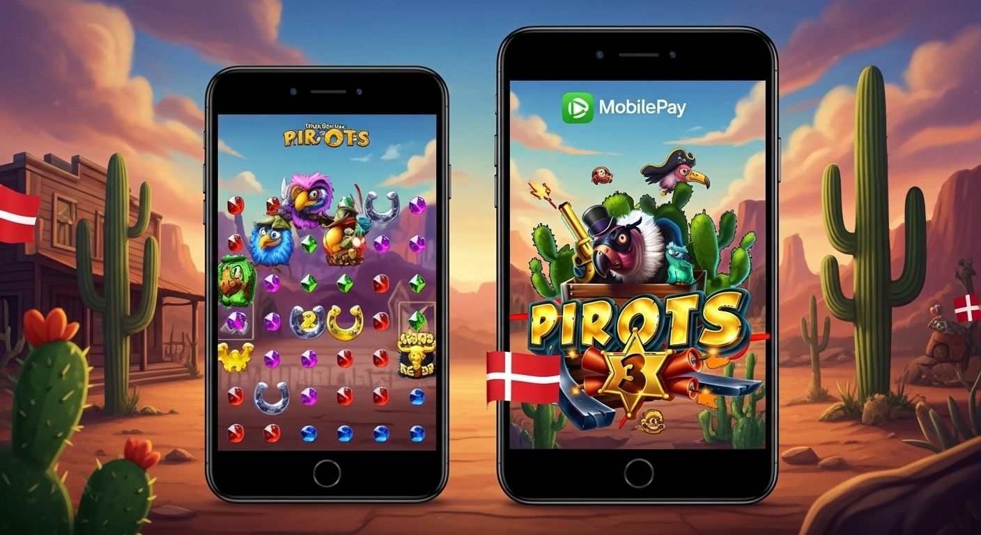 Smartphones vísa Pirots 3 app við danska flagginum og MobilePay